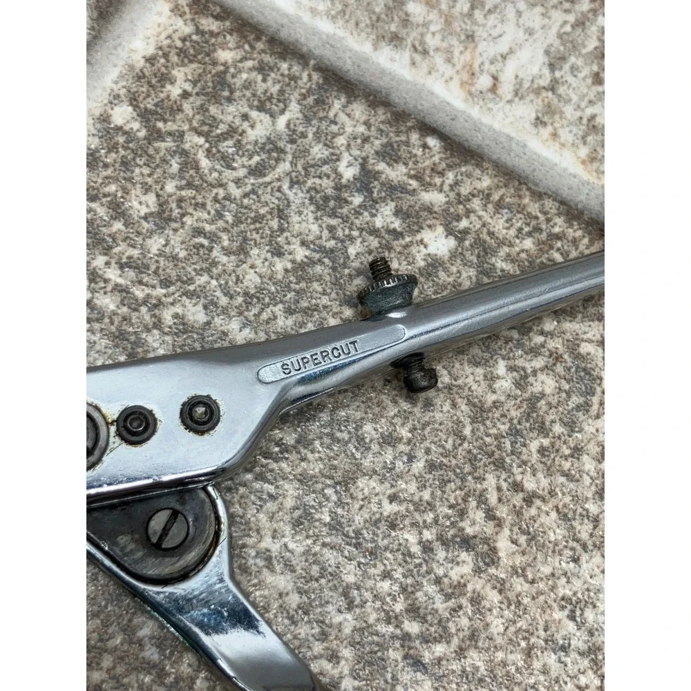 Supercut Detroit Professional Hair Shears Barber Scissors Chrome 7.5 Inch USA